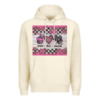 Sandshell peace love racing Premium Hoodie - JahusDesignShop