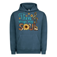 Pigment Midnight Navy then sings my soul Urban Hoodie - JahusDesignShop