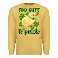 Antique Gold Too Cute To Pinch Chick Premium Sweatshirt - RanaPortraitStore