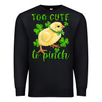 Black Too Cute To Pinch Chick Premium Sweatshirt - RanaPortraitStore