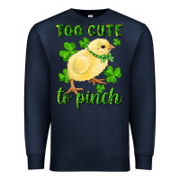 Navy Too Cute To Pinch Chick Premium Sweatshirt - RanaPortraitStore