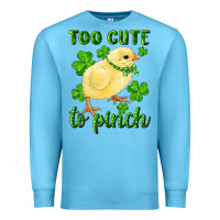 Ocean Blue Too Cute To Pinch Chick Premium Sweatshirt - RanaPortraitStore