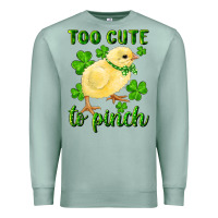 Seafoam Too Cute To Pinch Chick Premium Sweatshirt - RanaPortraitStore