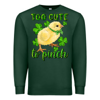 Sports Green Too Cute To Pinch Chick Premium Sweatshirt - RanaPortraitStore