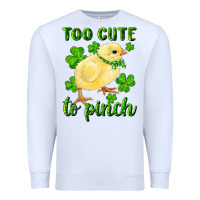 White Too Cute To Pinch Chick Premium Sweatshirt - RanaPortraitStore
