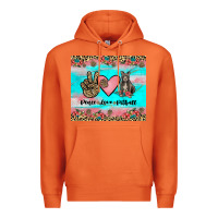 Carrot peace love pitbull Premium Hoodie - JahusDesignShop