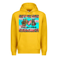 Lemon peace love pitbull Premium Hoodie - JahusDesignShop