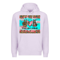 Lilac peace love pitbull Premium Hoodie - JahusDesignShop