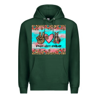 Sports Green peace love pitbull Premium Hoodie - JahusDesignShop