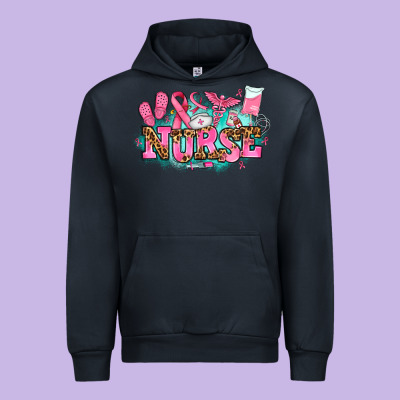 Breast Cancer Nurse Urban Hoodie Designed By Adodesignshop