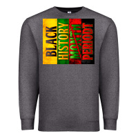 Charcoal Heather black history month periodt Premium Sweatshirt - Zillion Design Studio