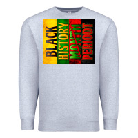 Heather Grey black history month periodt Premium Sweatshirt - Zillion Design Studio