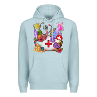 Blue Mist nurse  summer Premium Hoodie - AdoDesignShop