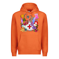 Carrot nurse  summer Premium Hoodie - AdoDesignShop