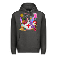 Charcoal Heather nurse  summer Premium Hoodie - AdoDesignShop