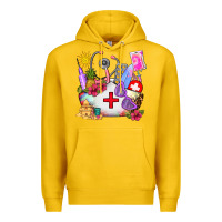 Lemon nurse  summer Premium Hoodie - AdoDesignShop