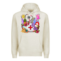Oatmeal Heather nurse  summer Premium Hoodie - AdoDesignShop