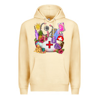 Pina Colada nurse  summer Premium Hoodie - AdoDesignShop