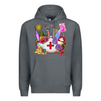 Rock nurse  summer Premium Hoodie - AdoDesignShop