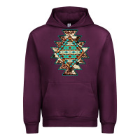 Mauve Wine cowhide leopard gemstone aztec Urban Hoodie - JahusDesignShop
