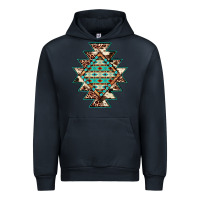 Navy cowhide leopard gemstone aztec Urban Hoodie - JahusDesignShop