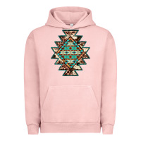 Pigment Salmon cowhide leopard gemstone aztec Urban Hoodie - JahusDesignShop