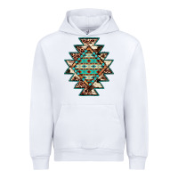 White cowhide leopard gemstone aztec Urban Hoodie - JahusDesignShop