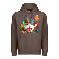 Coffee nurse  summer Premium Hoodie - AdoDesignShop