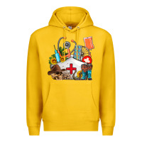Lemon nurse  summer Premium Hoodie - AdoDesignShop
