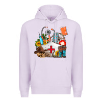 Lilac nurse  summer Premium Hoodie - AdoDesignShop