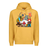 Mustard nurse  summer Premium Hoodie - AdoDesignShop