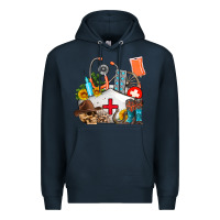 Navy nurse  summer Premium Hoodie - AdoDesignShop