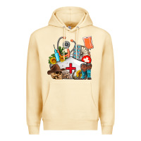 Pina Colada nurse  summer Premium Hoodie - AdoDesignShop