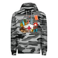 Slate Camo nurse  summer Premium Hoodie - AdoDesignShop