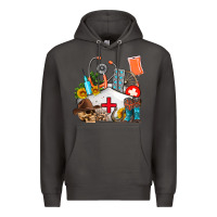 Smoke nurse  summer Premium Hoodie - AdoDesignShop