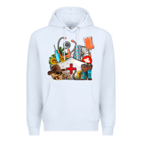 White nurse  summer Premium Hoodie - AdoDesignShop