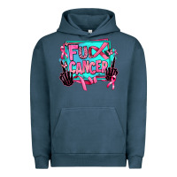 Pigment Midnight Navy fuck cancer Urban Hoodie - AdoDesignShop