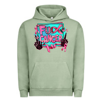 Pigment Oil Green fuck cancer Urban Hoodie - AdoDesignShop