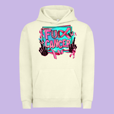 Fuck Cancer Urban Hoodie Designed By Adodesignshop