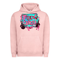Pigment Salmon fuck cancer Urban Hoodie - AdoDesignShop