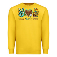 Lemon peace love jesus Premium Sweatshirt - texasbilliewilder