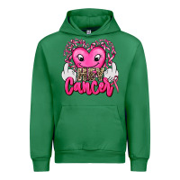 Emerald hey cancer with middle fingers Urban Hoodie - AdoDesignShop