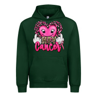 Forest Green hey cancer with middle fingers Urban Hoodie - AdoDesignShop