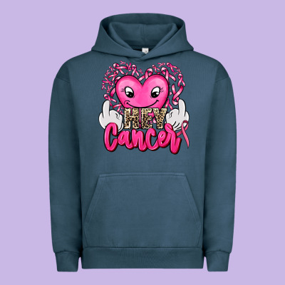 Hey Cancer With Middle Fingers Urban Hoodie Designed By Adodesignshop