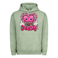 Pigment Oil Green hey cancer with middle fingers Urban Hoodie - AdoDesignShop