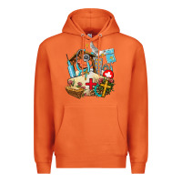 Carrot nurse  cross and jesus Premium Hoodie - AdoDesignShop