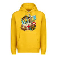 Lemon nurse  cross and jesus Premium Hoodie - AdoDesignShop
