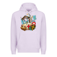 Lilac nurse  cross and jesus Premium Hoodie - AdoDesignShop