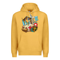 Mustard nurse  cross and jesus Premium Hoodie - AdoDesignShop