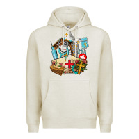 Oatmeal Heather nurse  cross and jesus Premium Hoodie - AdoDesignShop